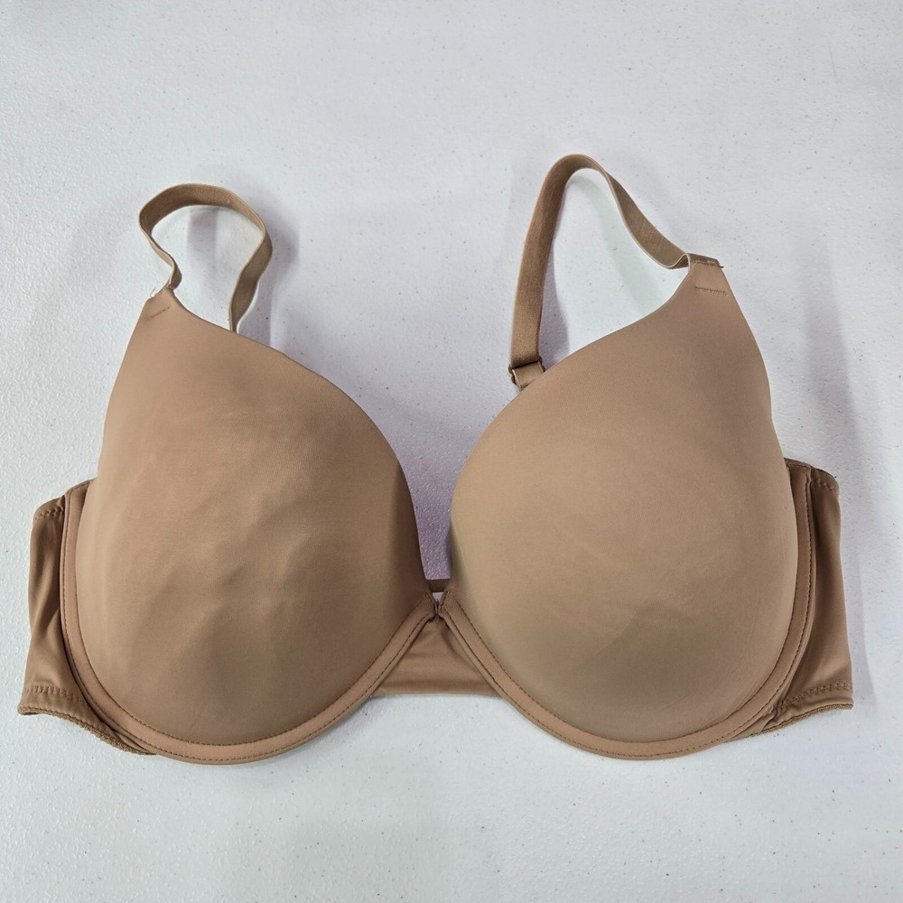PINK Women‎ Bra 36DD Beige Push Up Bra Full Coverage Underwire Adjustable